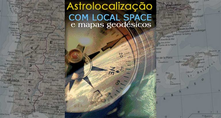 astrolocalização com local space e mapas geodésicos
